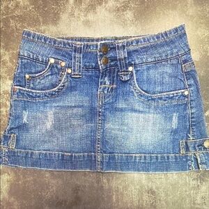 Denim Mini Skirt